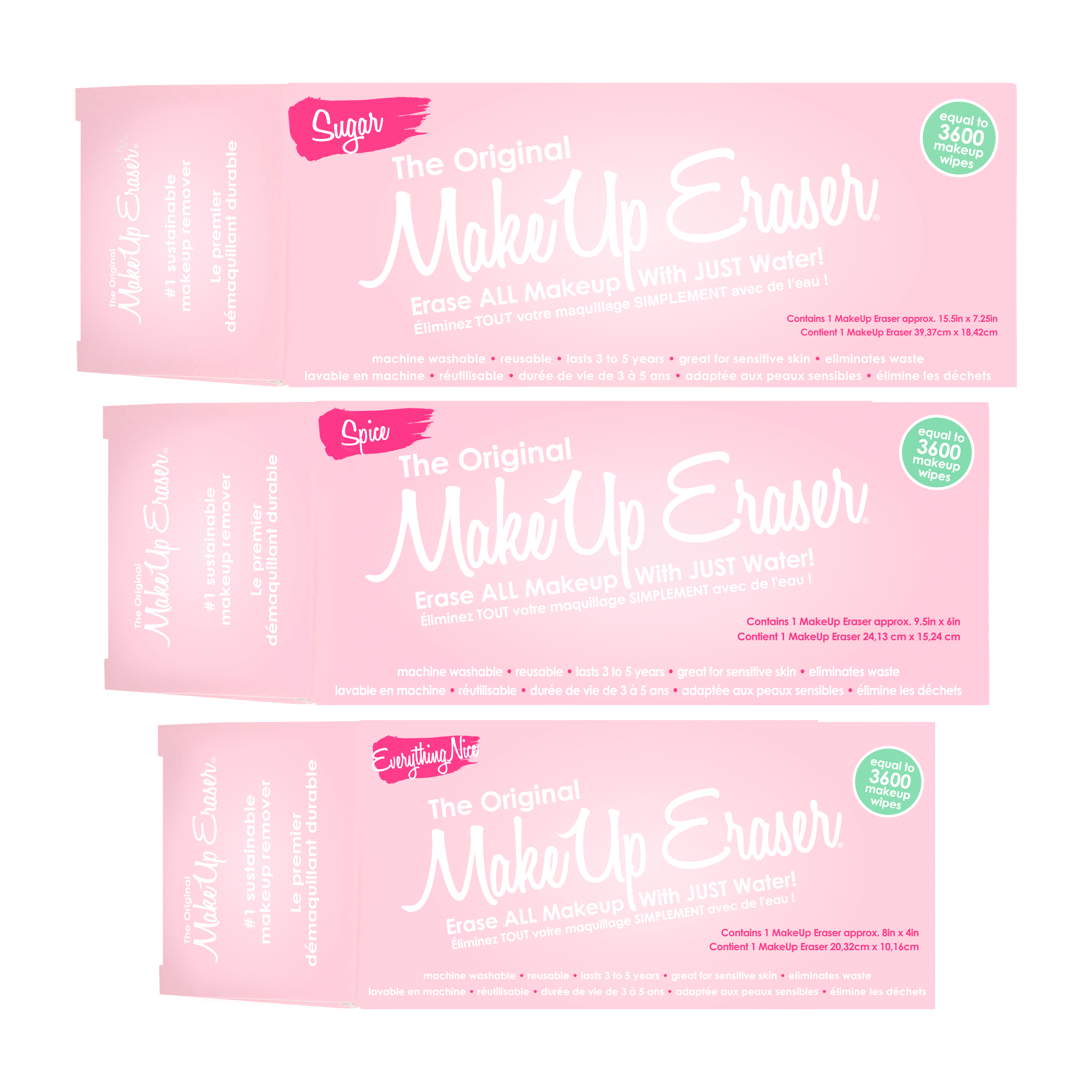 MakeUp Eraser - Sugar, Spice, &amp; Everything Nice 3pc Set | Holiday Collection